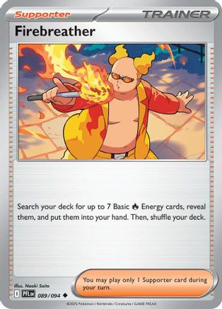 Firebreather 89/94 Reverse Holo | Phantasmal Flames | Pokemon Card