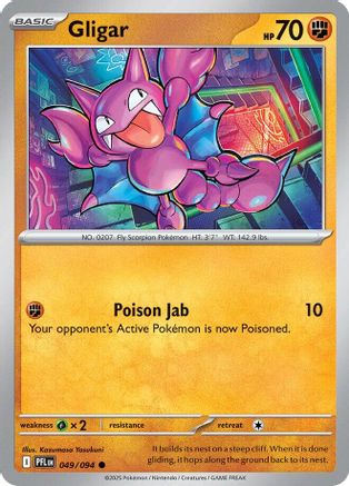 Gligar 49/94 Reverse Holo | Phantasmal Flames