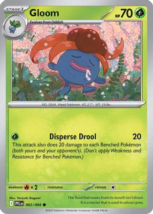 Gloom 2/94 Reverse Holo | Phantasmal Flames | Pokemon Card