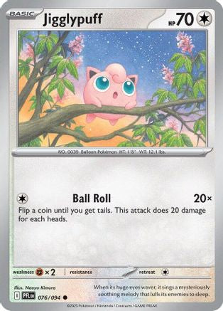 Jigglypuff 76/94 Reverse Holo | Phantasmal Flames | Pokemon Card