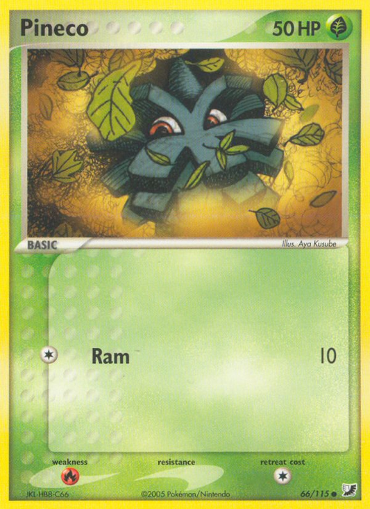 Pineco 66/115 Common | Unseen Forces | Pokemon Card