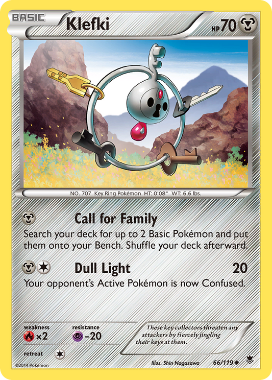 Klefki 66/119 Uncommon | Phantom Forces | Pokemon Card