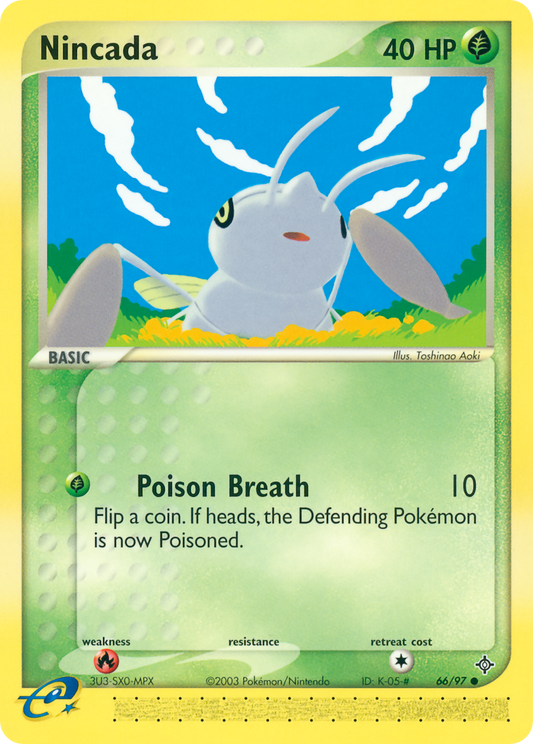 Nincada 66/97 Common | Dragon | Pokemon Card