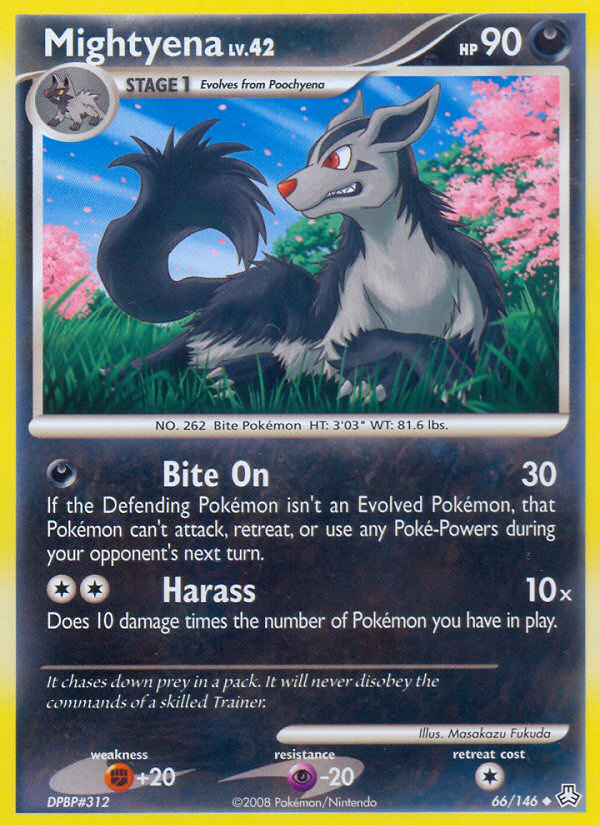 Mightyena 66/146 Uncommon | Legends Awakened | Pokemon Card