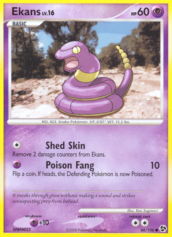 Ekans 66/106 Common | Great Encounters | Pokemon Card