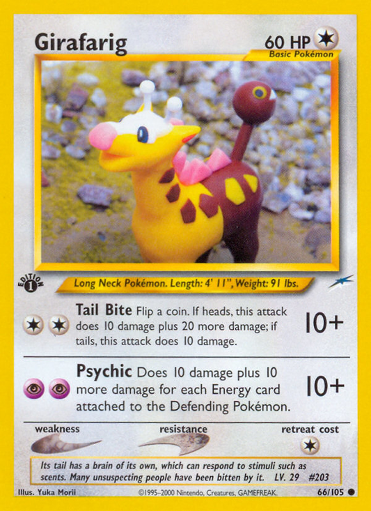 Girafarig 66/105 Common | Neo Destiny | Pokemon Card