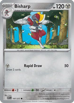 Bisharp 147/217 Reverse Holo | Ascended Heroes | Pokemon Card