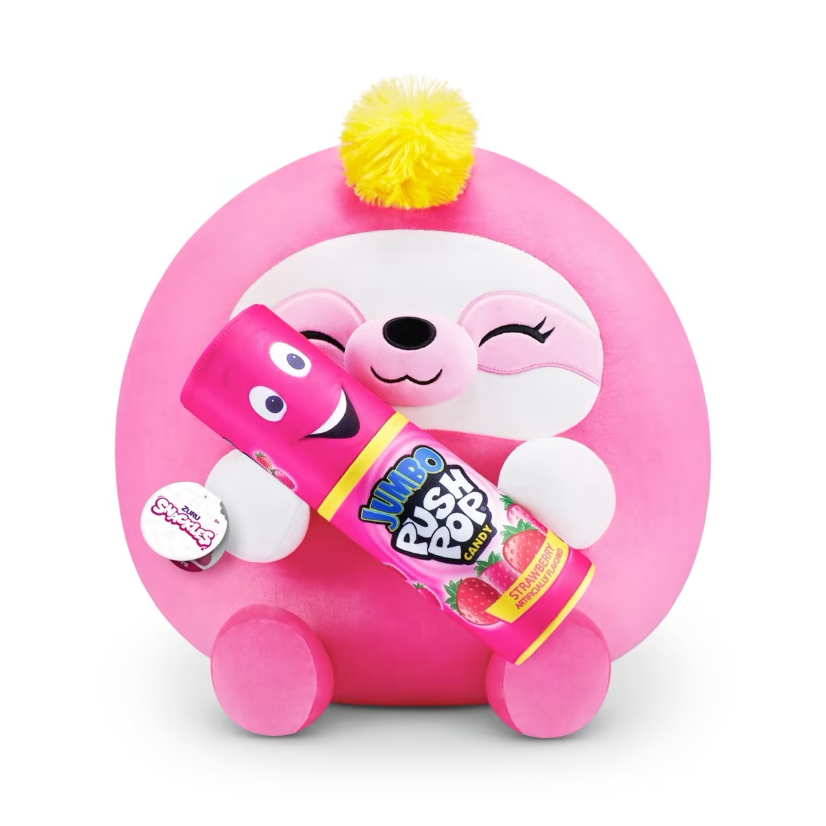 Push Pops Sloth ~ Zuru Snackles Plush Super Size 14" ~ IN STOCK