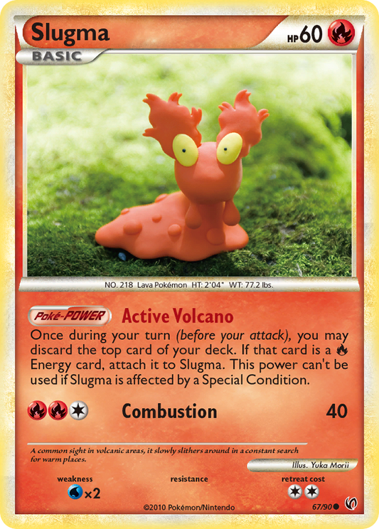 Slugma 67/90 Common | HS—Undaunted | Pokemon Card