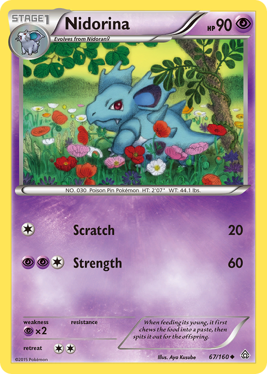 Nidorina 67/160 Uncommon | Primal Clash | Pokemon Card