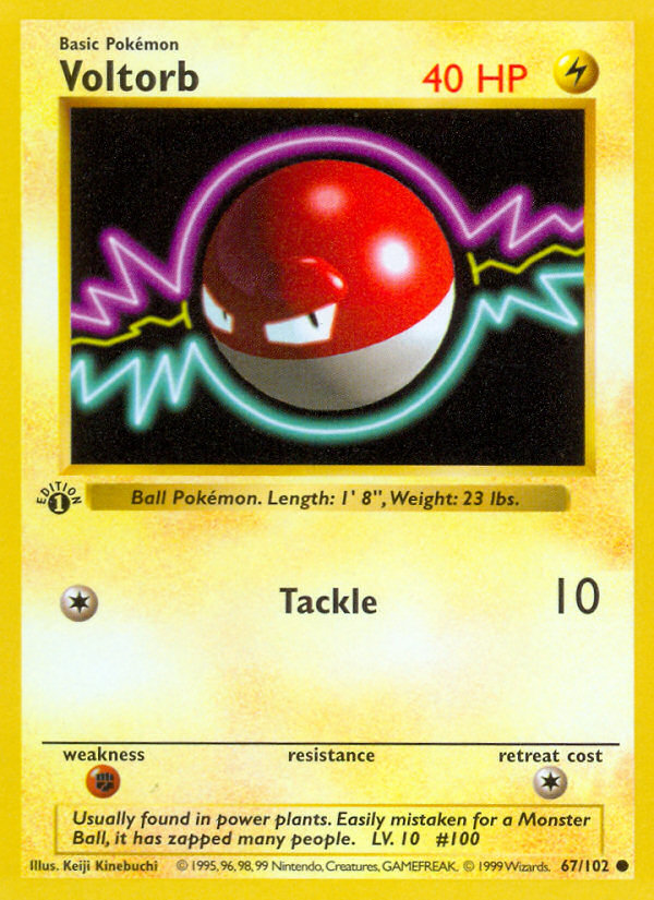 Voltorb 67/102 Common | Base | Pokemon Card