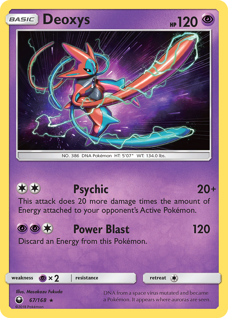 Deoxys 67/168 Rare Holo | Celestial Storm | Pokemon Card