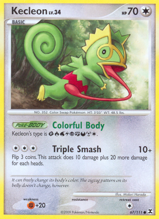 Kecleon 67/111 Common | Rising Rivals | Pokemon Card