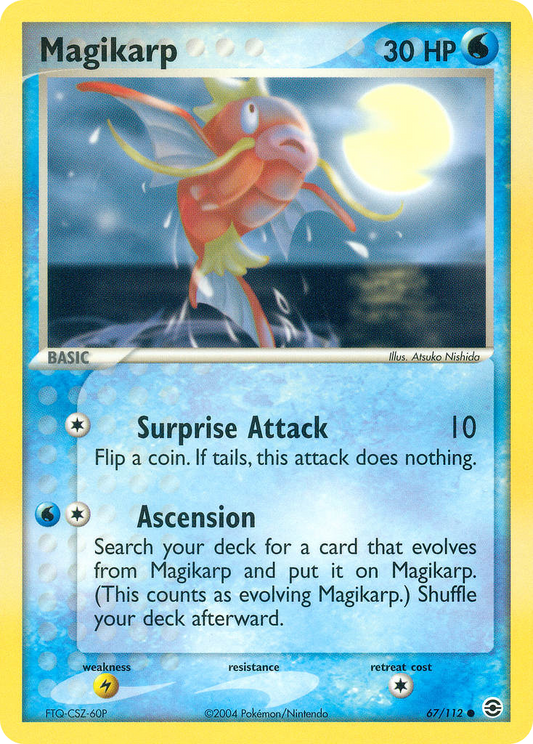 Magikarp 67/112 Common | FireRed & LeafGreen | Pokemon Card
