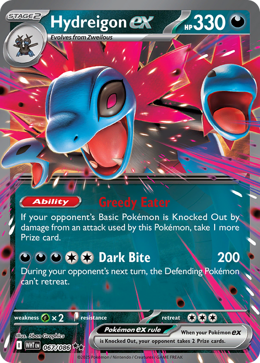 Hydreigon ex 67/86 Double Rare | White Flare | Pokemon Card
