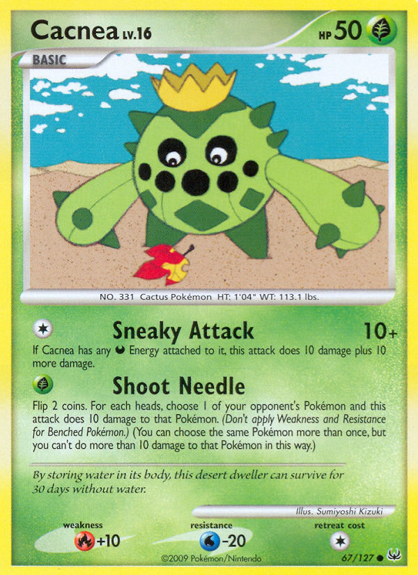 Cacnea 67/127 Common | Platinum | Pokemon Card