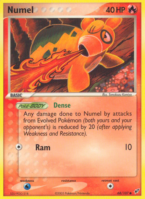Numel 68/107 Common | Deoxys | Pokemon Card