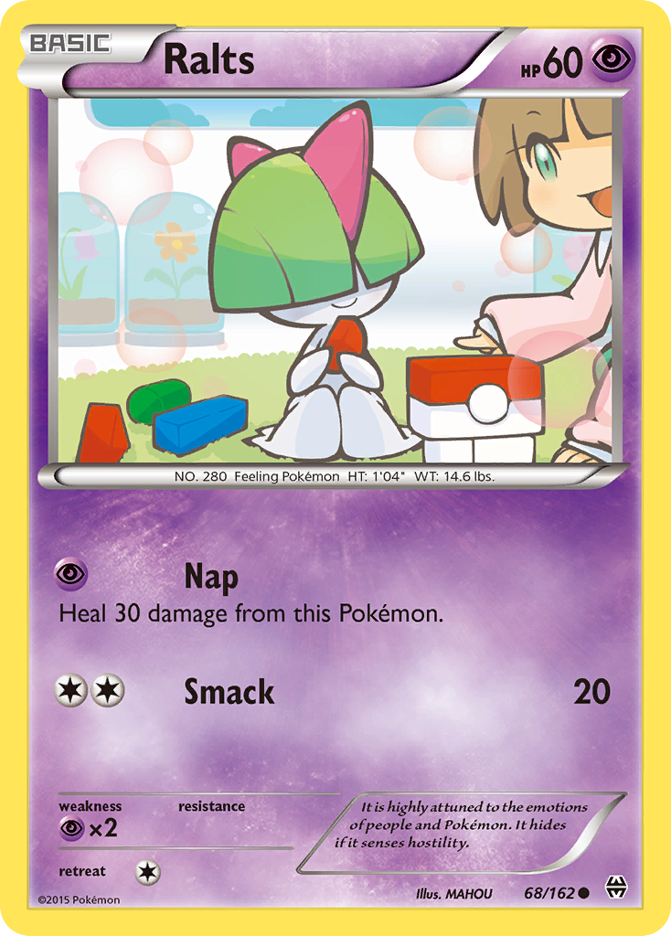 Ralts 68/162 Common | BREAKthrough | Pokemon Card