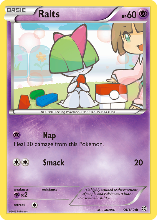Ralts 68/162 Common | BREAKthrough | Pokemon Card