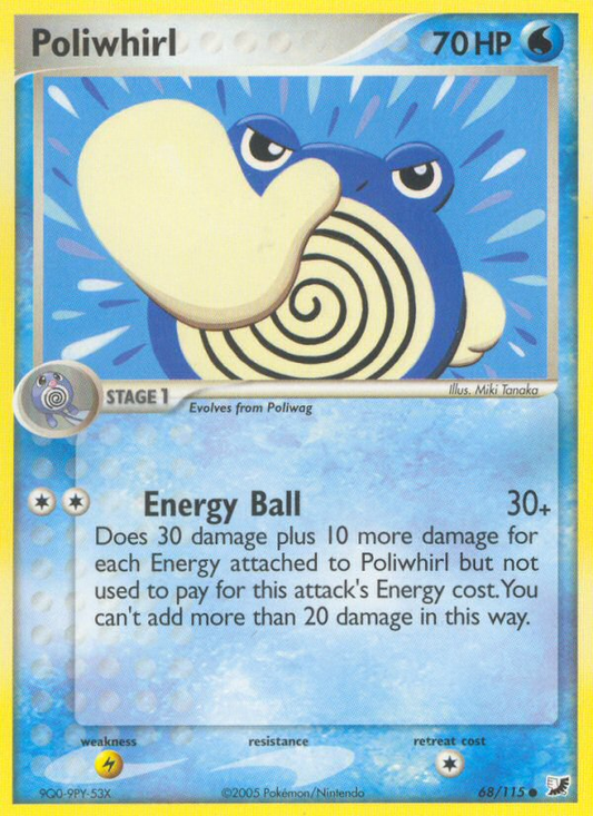 Poliwhirl 68/115 Common | Unseen Forces | Pokemon Card
