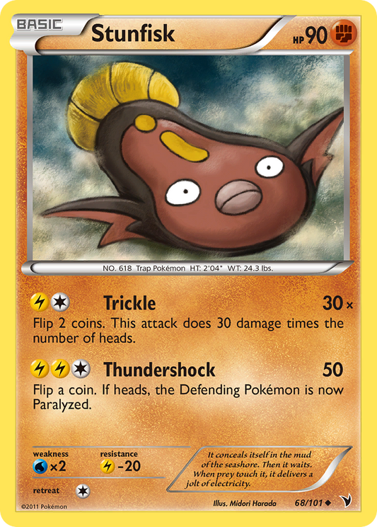 Stunfisk 68/101 Uncommon | Noble Victories | Pokemon Card