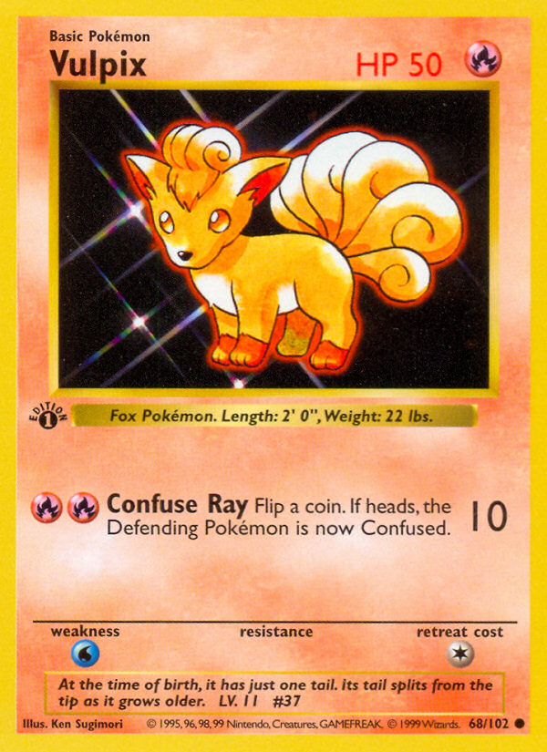 Vulpix 68/102 Common | Base | Pokemon Card
