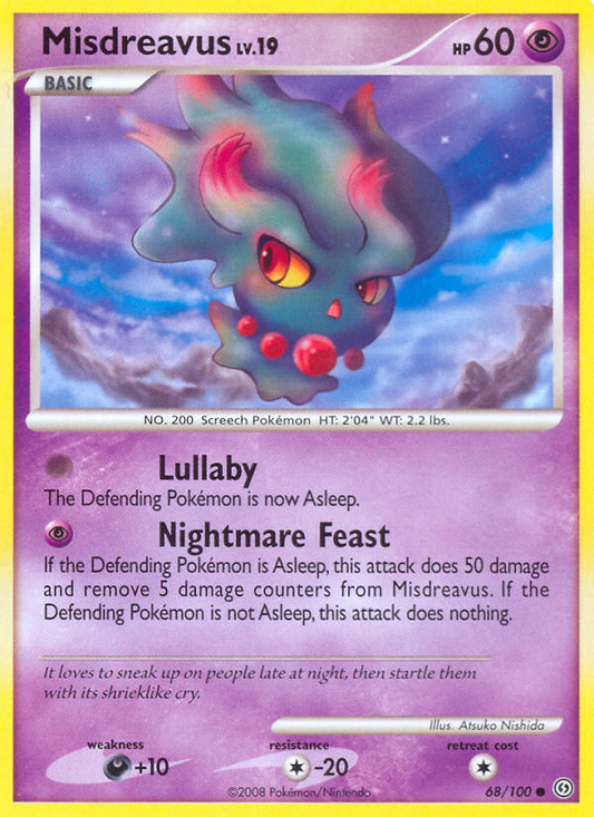 Misdreavus 68/100 Common | Stormfront | Pokemon Card