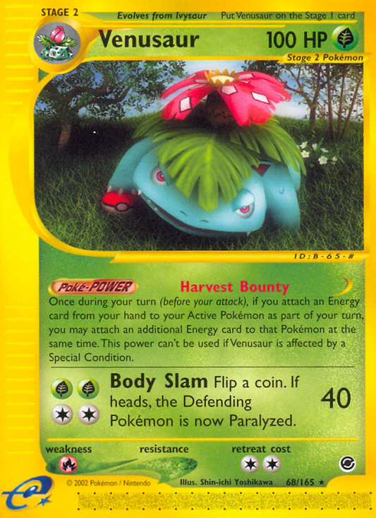 Venusaur 68/165 Rare | Expedition Base Set | Pokemon Card