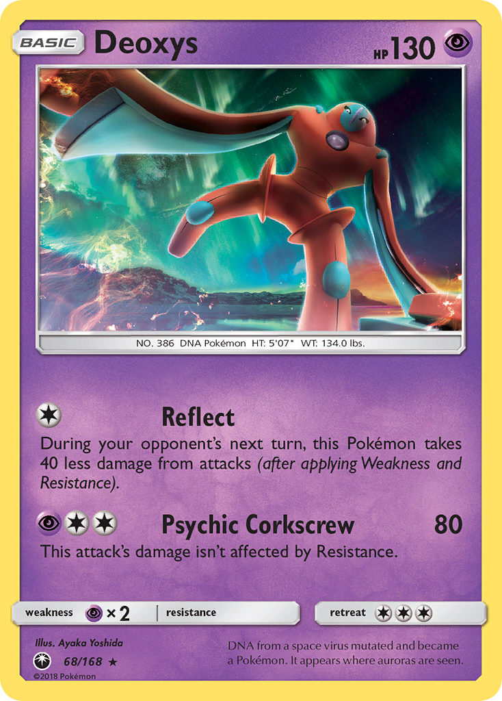 Deoxys 68/168 Rare | Celestial Storm | Pokemon Card