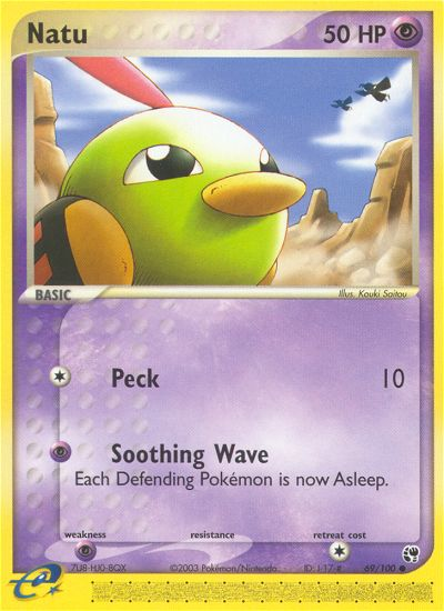Natu 69/100 Common | Sandstorm | Pokemon Card