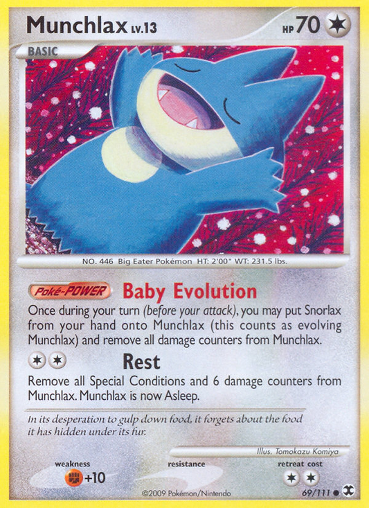 Munchlax 69/111 Common | Rising Rivals | Pokemon Card