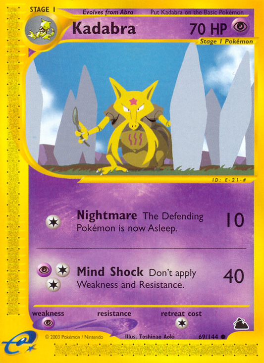 Kadabra 69/144 Common | Skyridge | Pokemon Card