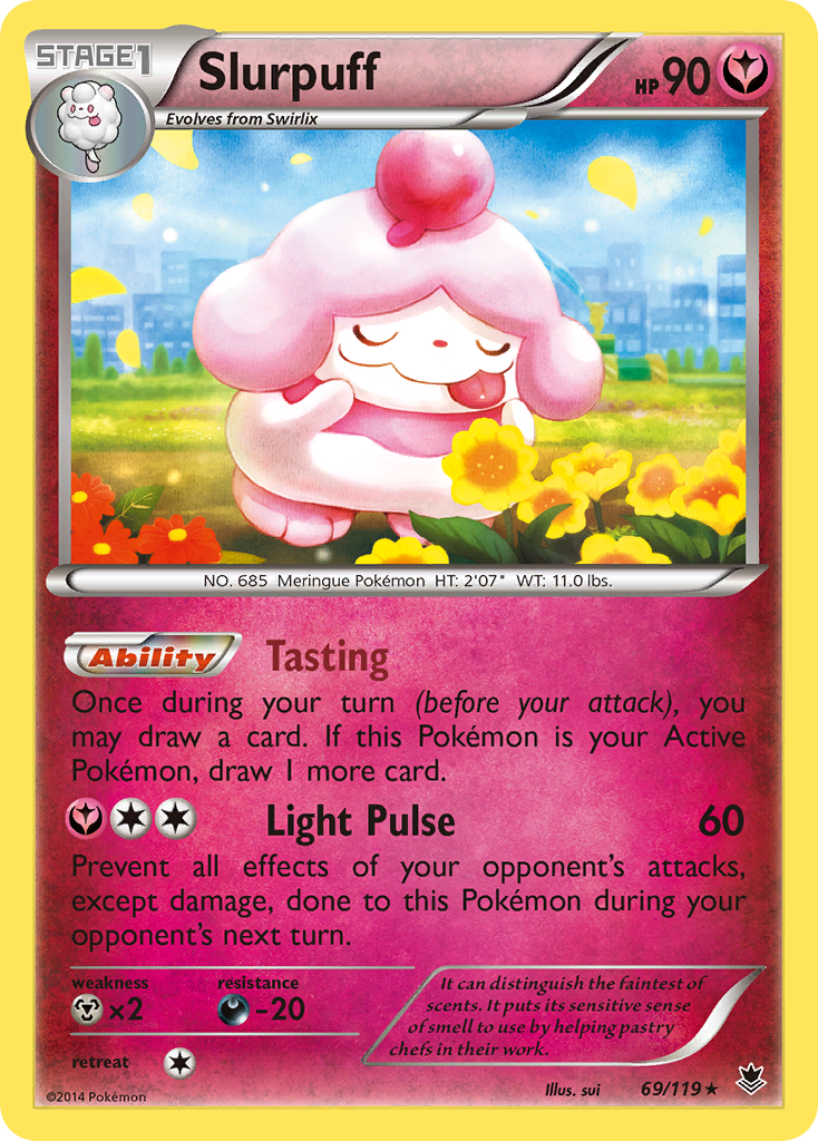 Slurpuff 69/119 Rare Holo | Phantom Forces | Pokemon Card