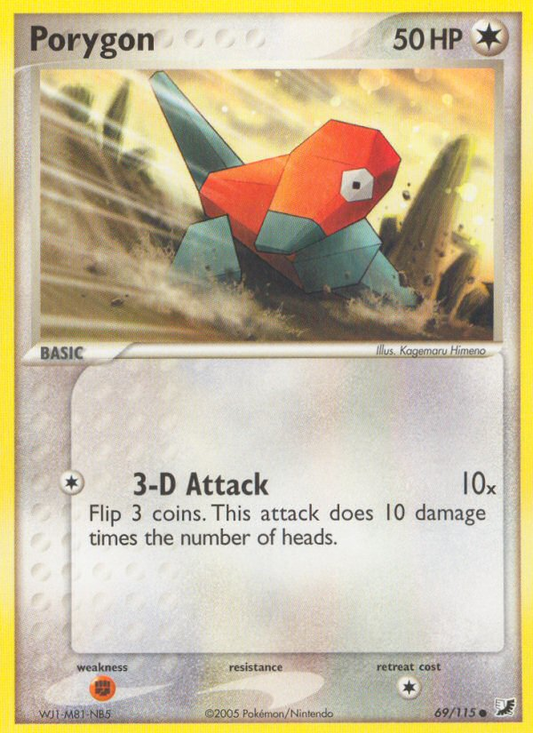 Porygon 69/115 Common | Unseen Forces | Pokemon Card