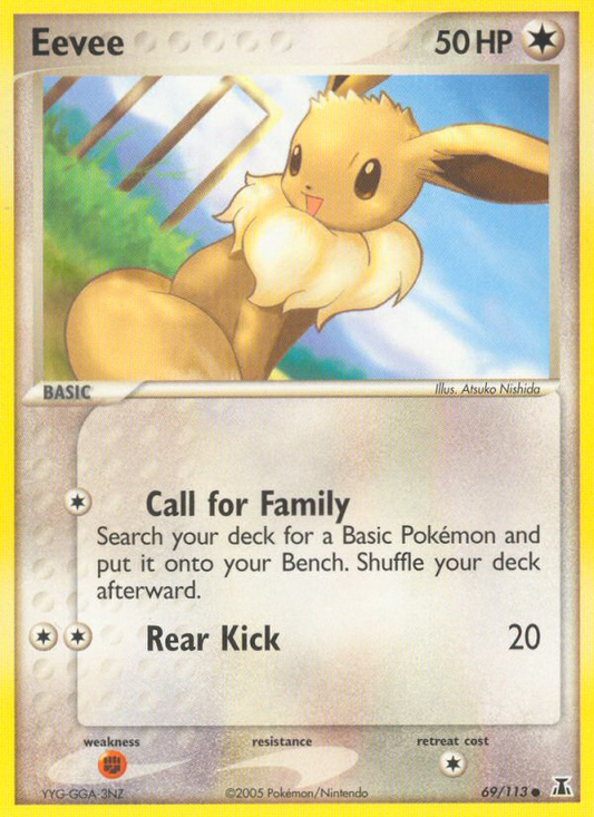Eevee 69/113 Common | Delta Species | Pokemon Card