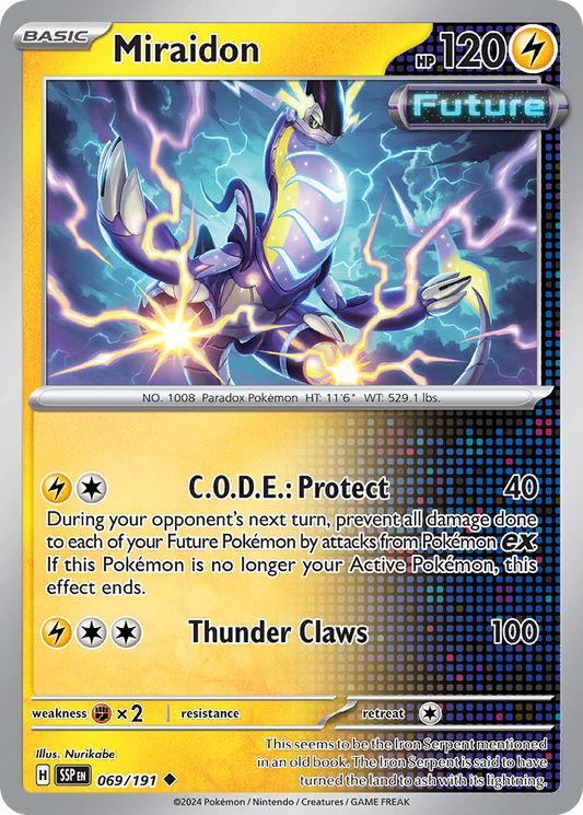 Miraidon 69/191 Uncommon | Surging Sparks | Pokemon Card