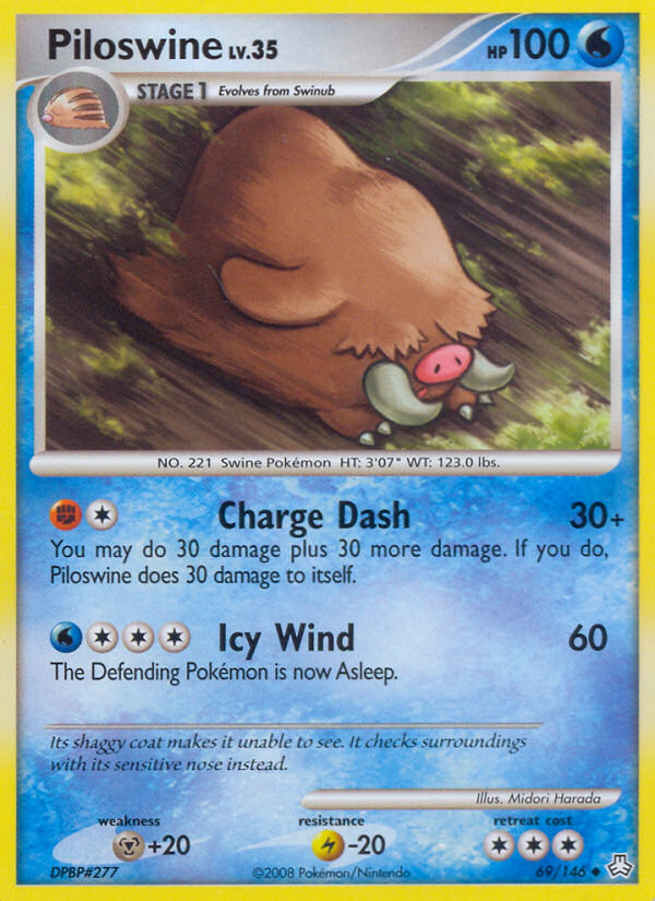 Piloswine 69/146 Uncommon | Legends Awakened | Pokemon Card