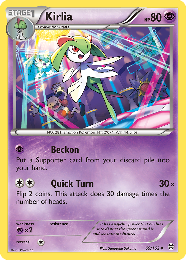 Kirlia 69/162 Uncommon | BREAKthrough | Pokemon Card