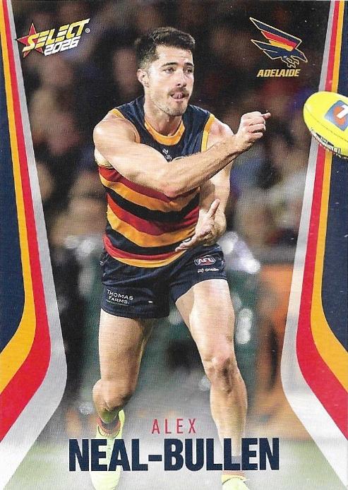 Alex Neal-Bullen #6 Adelaide Crows | 2026 Select AFL Footy Stars | Trading Card
