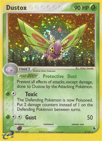 Dustox 6/109 Rare Holo | Ruby & Sapphire | Pokemon Card