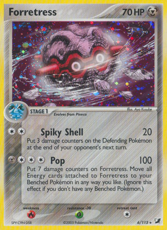 Forretress 6/115 Rare Holo | Unseen Forces | Pokemon Card