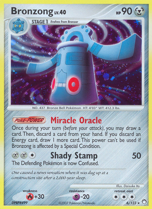 Bronzong 6/123 Rare Holo | Mysterious Treasures | Pokemon Card