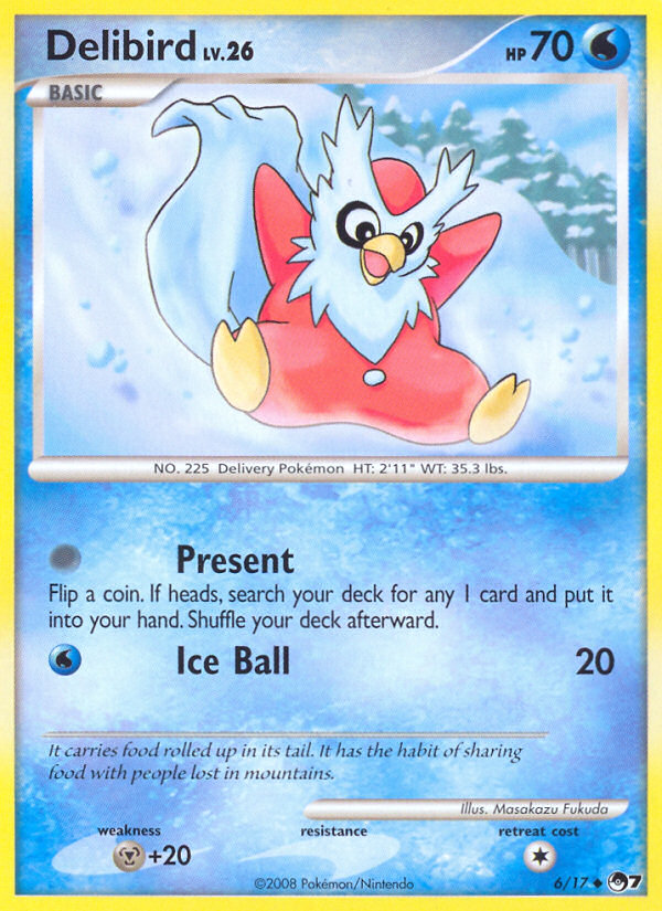Delibird 6/17 Uncommon | POP Series 7 | Pokemon Card