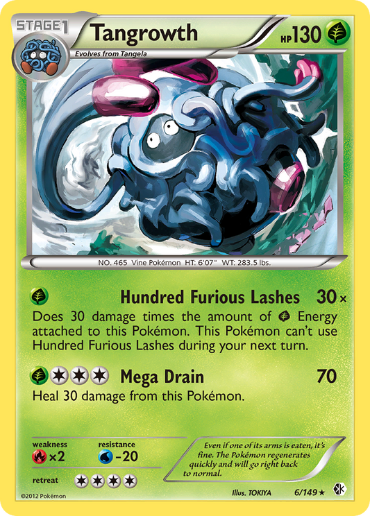 Tangrowth 6/149 Rare Holo | Boundaries Crossed | Pokemon Card