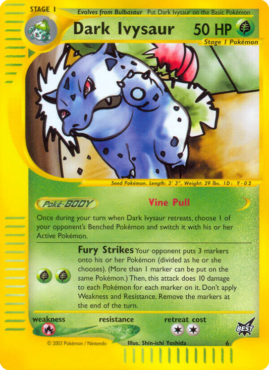 Dark Ivysaur #6 Promo | Best of Game | Pokemon Card