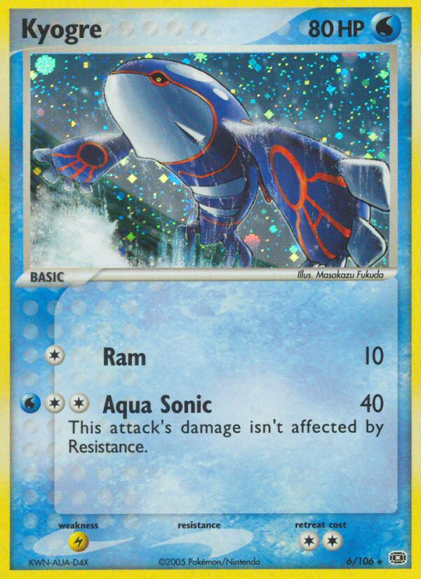 Kyogre 6/106 Rare Holo | Emerald | Pokemon Card