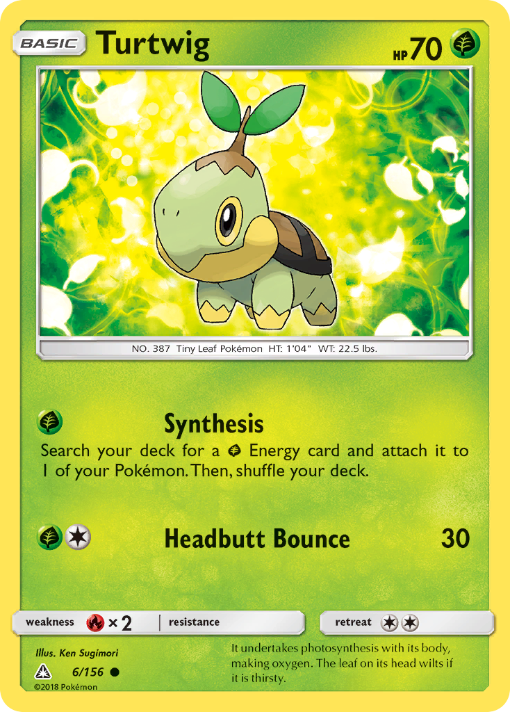 Turtwig 6/156 Common | Ultra Prism | Pokemon Card