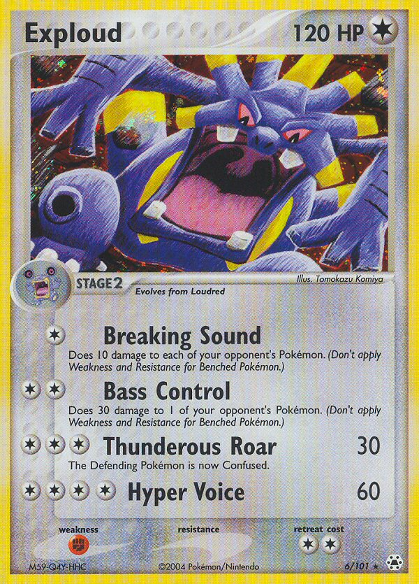 Exploud 6/101 Rare Holo | Hidden Legends | Pokemon Card