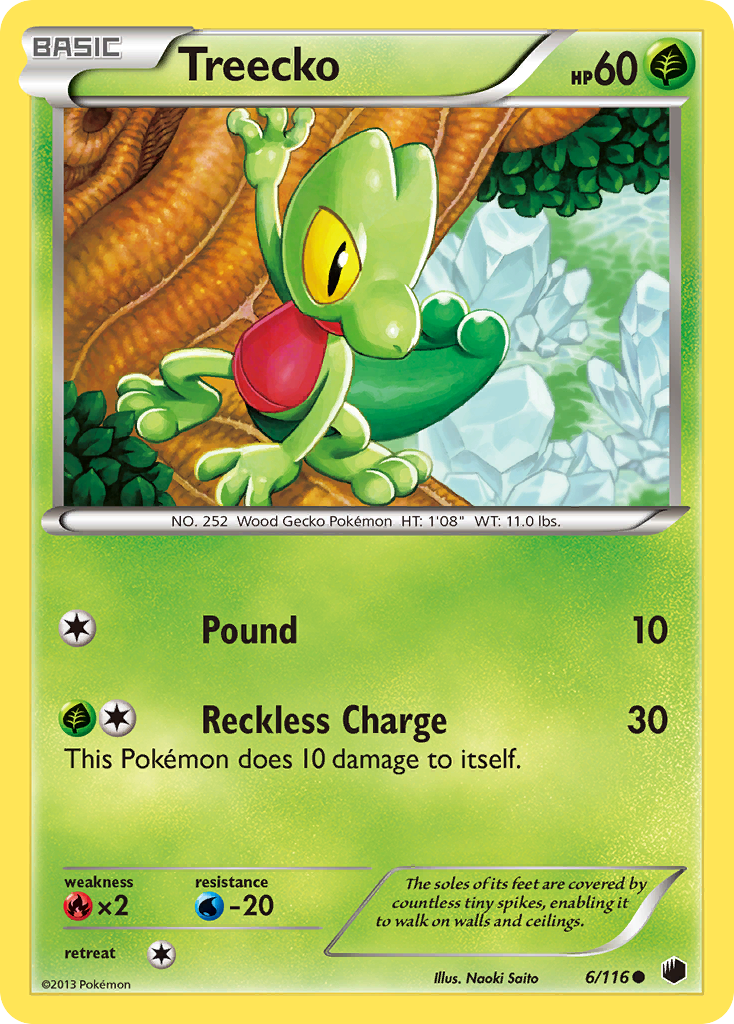 Treecko 6/116 Common | Plasma Freeze | Pokemon Card