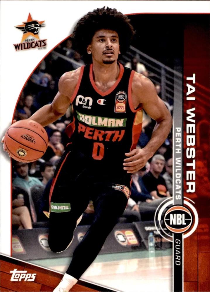 Tai Webster #70 Perth Wildcats | 2023-24 Topps NBL | NBL Trading Card